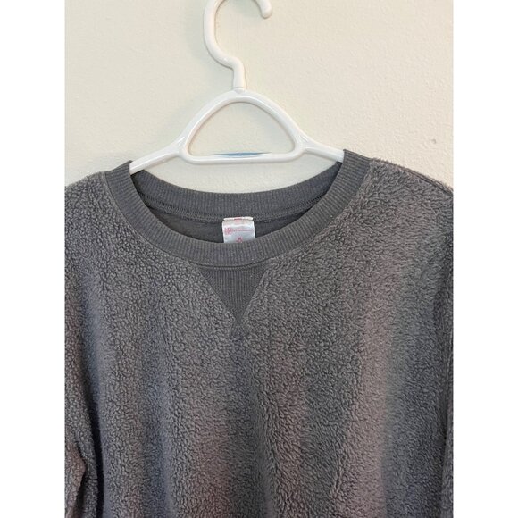 No Boundaries Gray Fleece Pullover Sweatshirt Size M - Picture 4 of 7